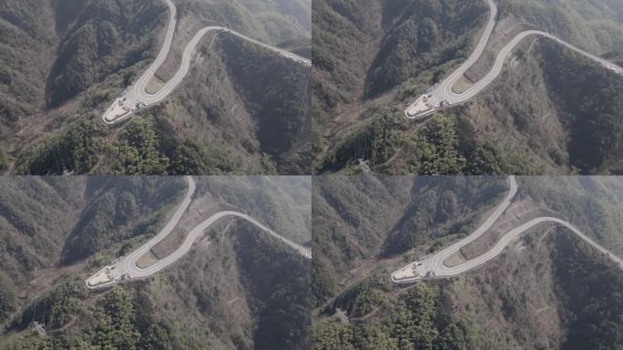 四明山盘山公路 航拍-2 4K  50P