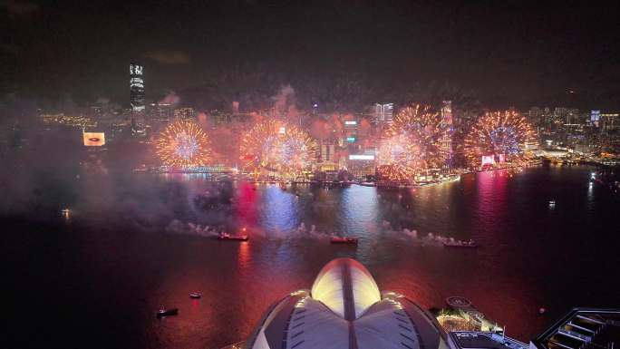 【正版4k]香港维多利亚港航拍宣传片