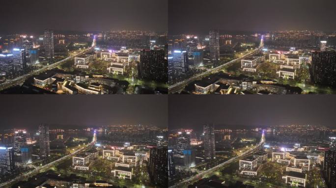 杭州城市夜景-1 4K