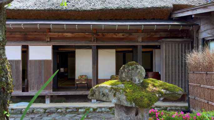日本白川乡合掌村夏季