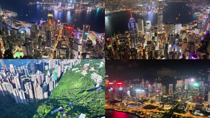 【正版4k]香港维多利亚港航拍宣传片