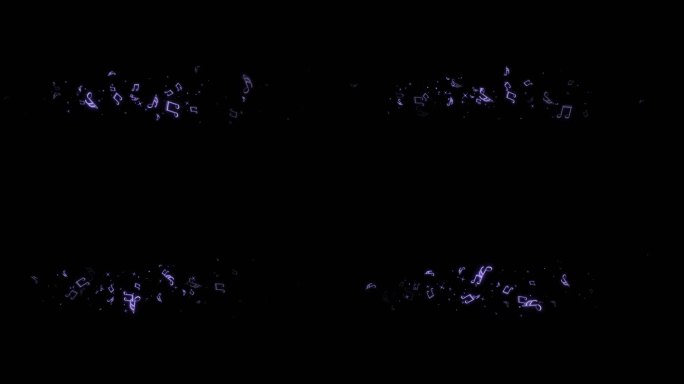【音乐音符】粒子飘散-无缝循环带通道