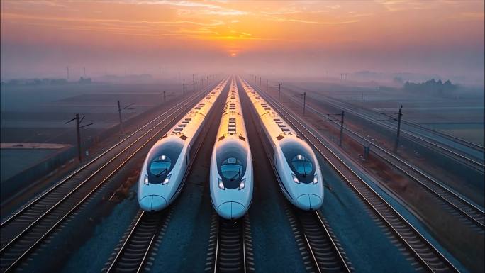 回家过年高铁动车客运站高铁站复兴号动车组