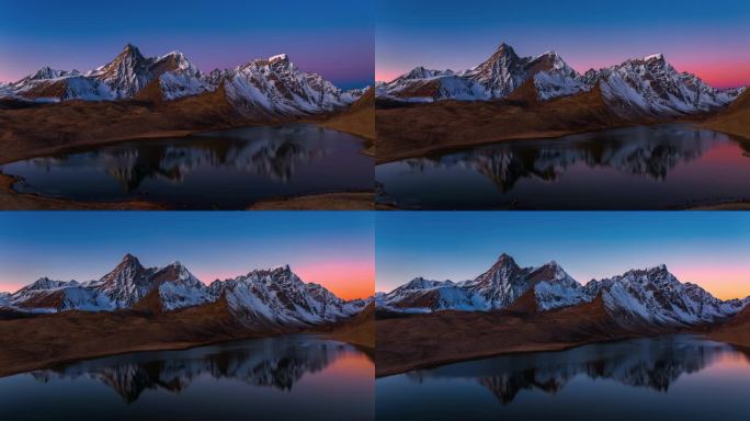 西藏 阿玛直米航拍日出