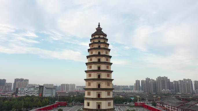 定州城市航拍