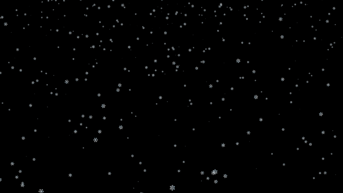 4k雪花下落