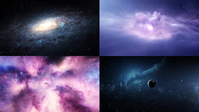 片头浩瀚宇宙部太空穿梭AE模板