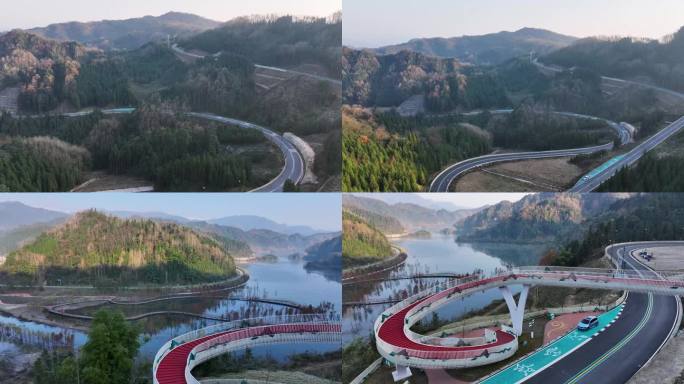 龙门之巅1号公路什邡段航拍视频