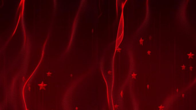 竖屏红色五星背景循环-1