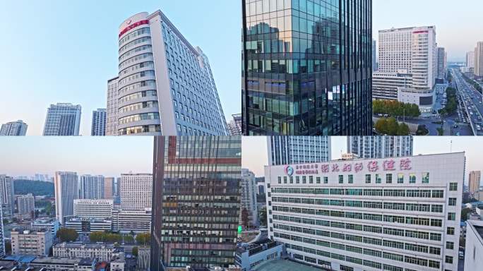 4k湖北省妇幼航拍武汉医疗资源儿童医院