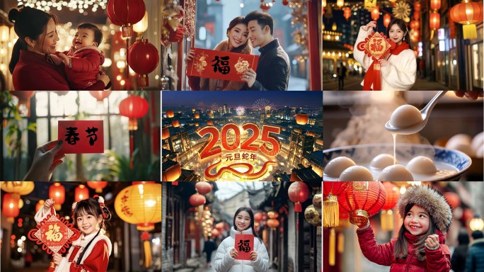 元旦新春快乐新年快乐新年拜年新春过年春节