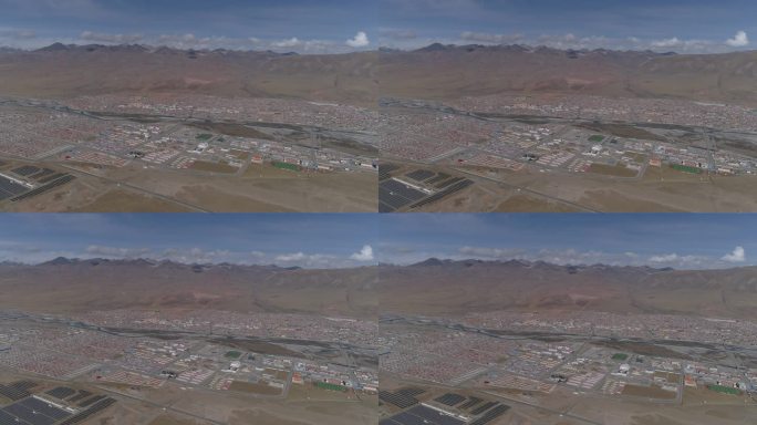 4K航拍高原小城