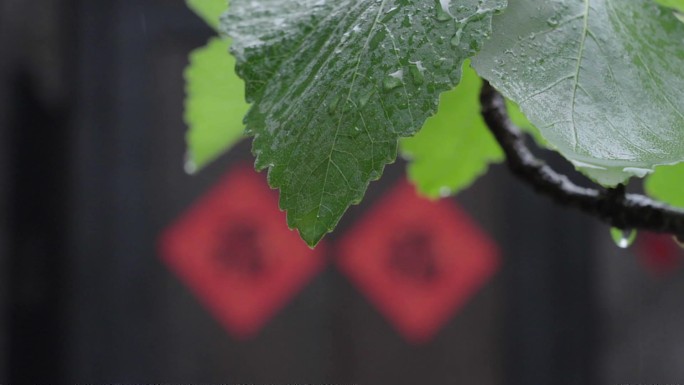 平遥古城雨景空镜意境唯美生活气息