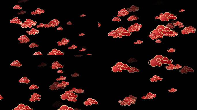 中国风祥云上升循环3