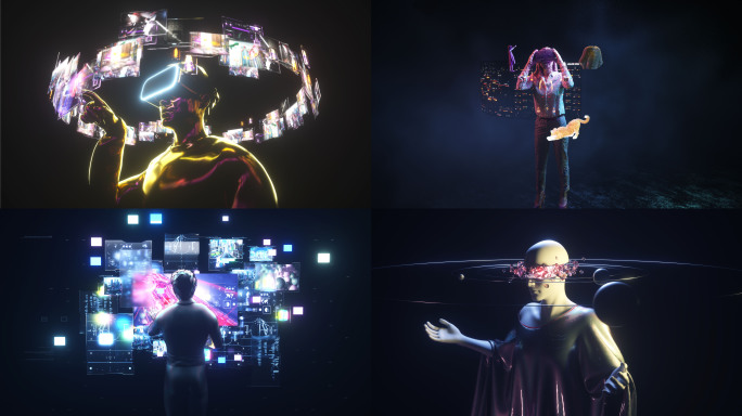 VR元宇宙未来赛博C4D+AE