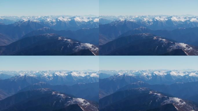 4k航拍森林草原雪山云海