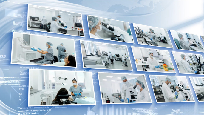 干净明亮照片墙横移展示科技多图片展示墙