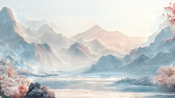 【8k】唯美中式纸雕山水