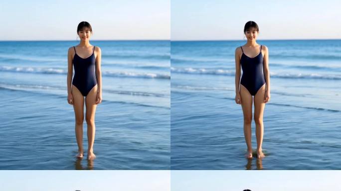 海滩比基尼美女