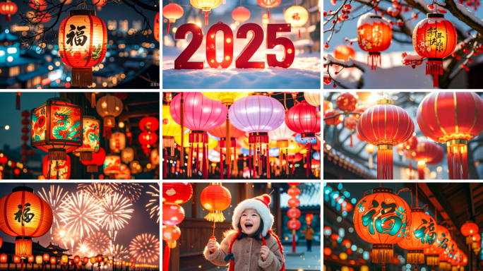 灯笼花灯新年春节元宵元旦国庆灯笼