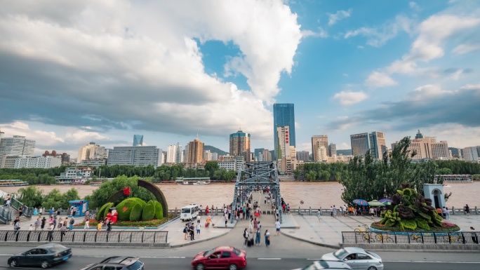 兰州中山桥延时摄影