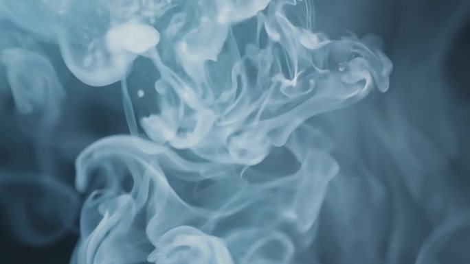 微粒烟雾的层层散开效果