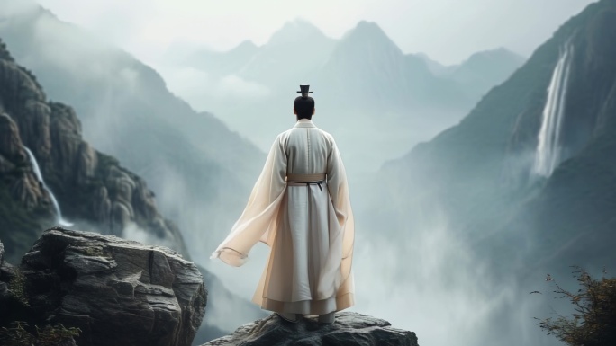 李白望庐山瀑布