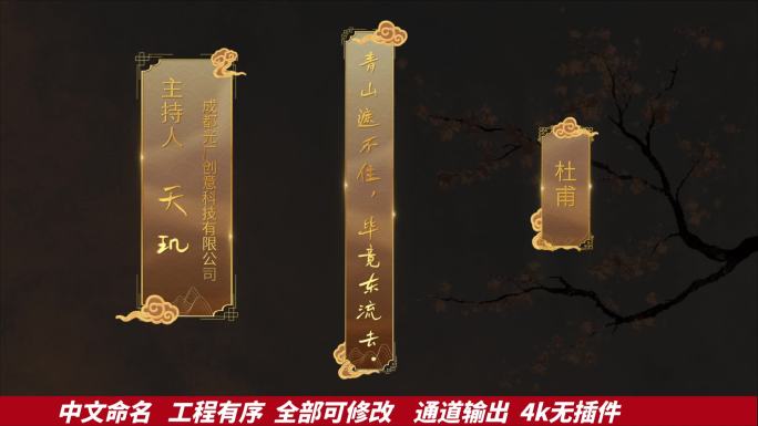人名字幕条AE模板