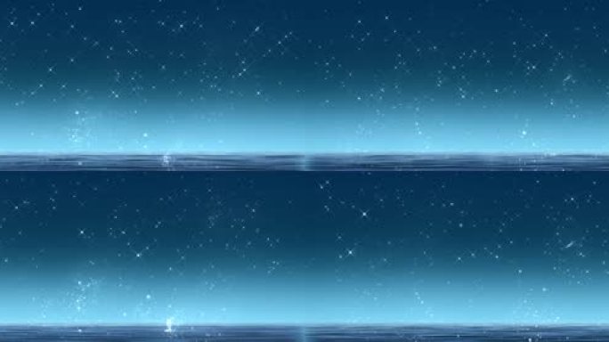 海面月亮 梦幻唯美 星空