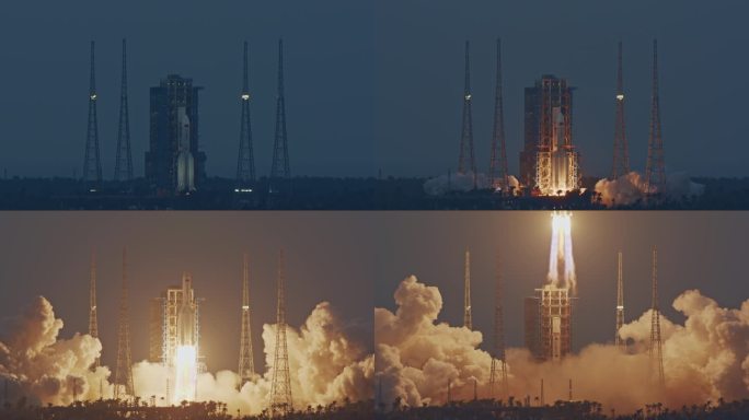 长征五号运载火箭中国星网组网发射