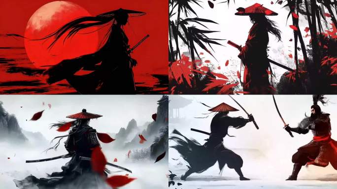 武侠 侠客 古风 国风  视频素材