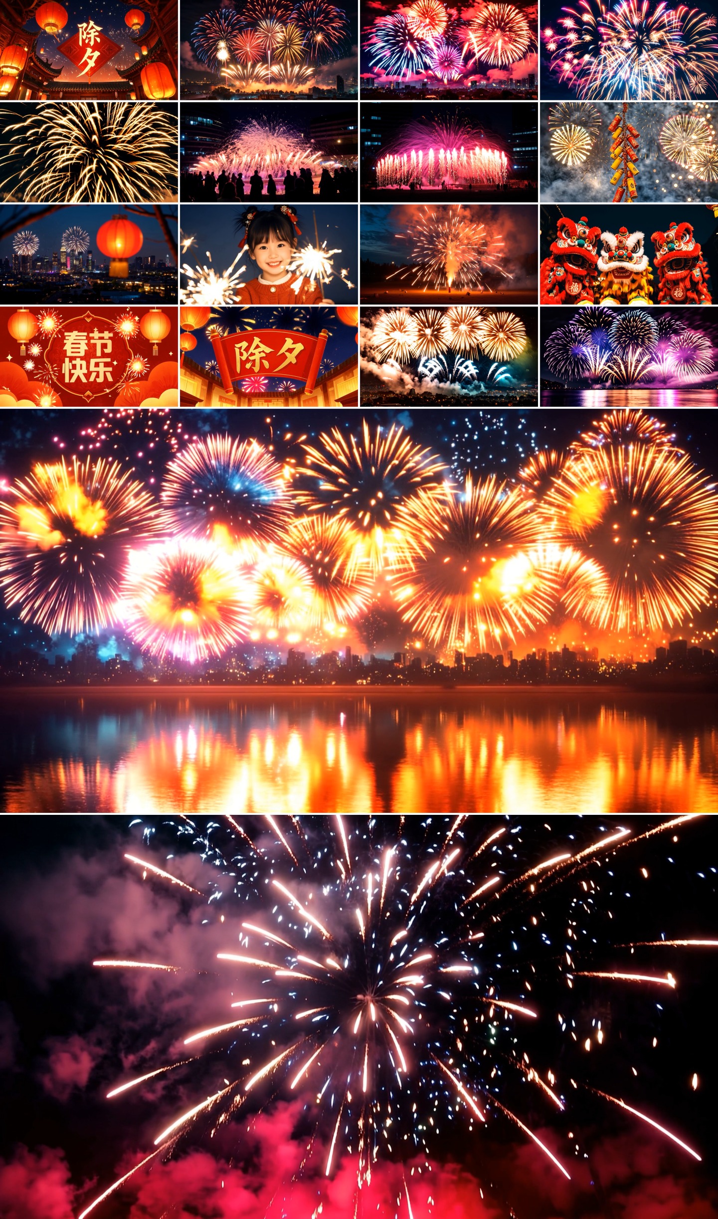 【4K实拍画质】烟花爆竹春节过年合集