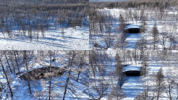 探秘森林中的侵华日军飞机窝遗址