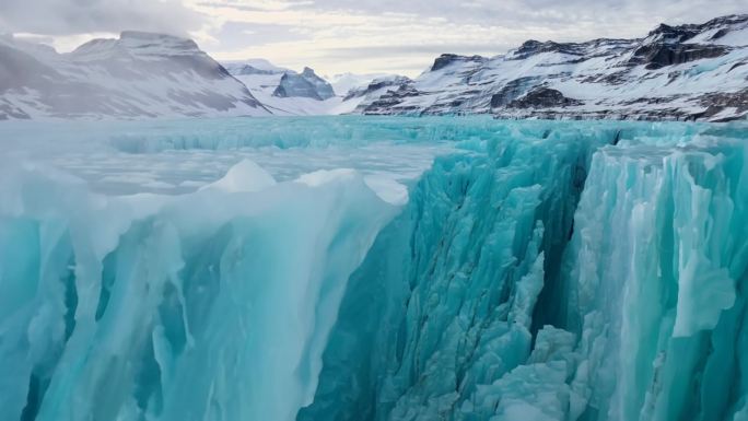 冰川裂隙 时光痕迹 大地神秘奇观
