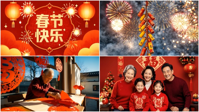 【4K实拍画质】春节过年拜年除夕新春合集