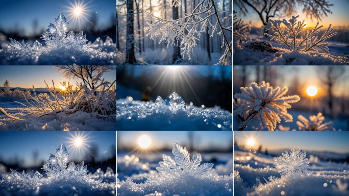 吉林雾凇东北寒冷大寒小寒冬天冬季雪景唯美