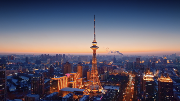 哈尔滨/龙塔/索菲亚教堂/中央大街/夜景