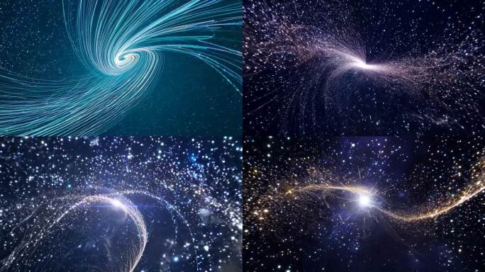 星光交织的动态背景效果