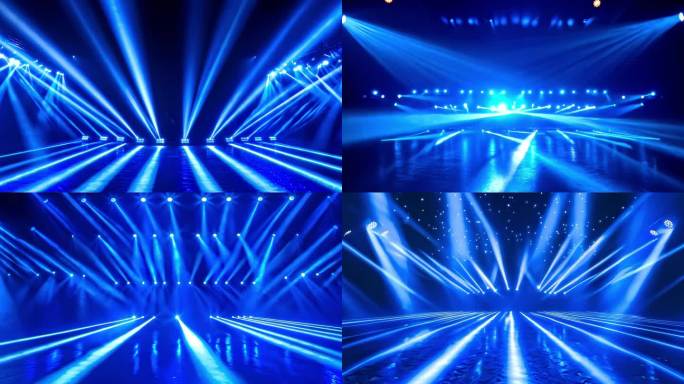 蓝色科技舞台背景素材