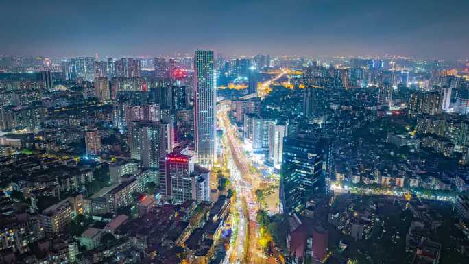 广州海珠昌岗晓港夜景延时_01