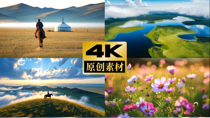 天边草原歌曲LED背景视频素材