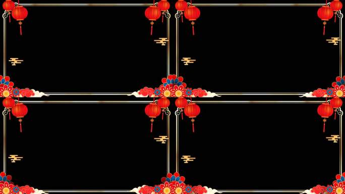 2025蛇年边框-无缝循环带通道
