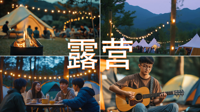 露营户外聚会野餐团建露营基地