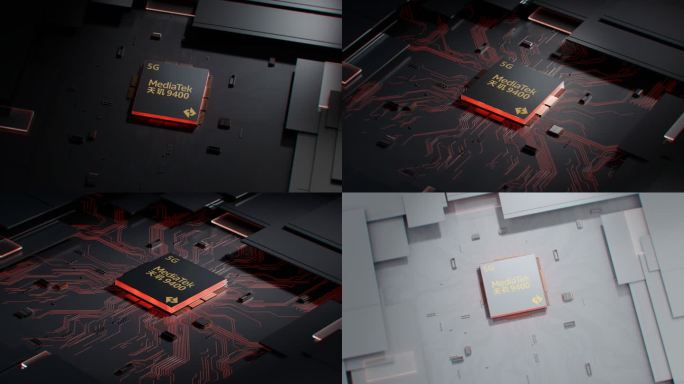 科技智能AI电路内存芯片C4D+AE工程