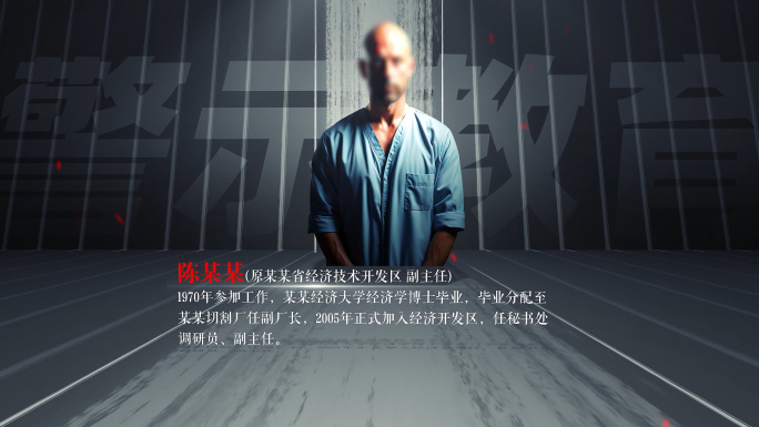 纪委反腐嫌疑人介绍AE模板