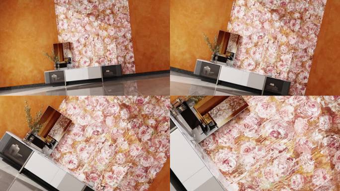 艺术场景 三维展示 3D 写实 质感花卉