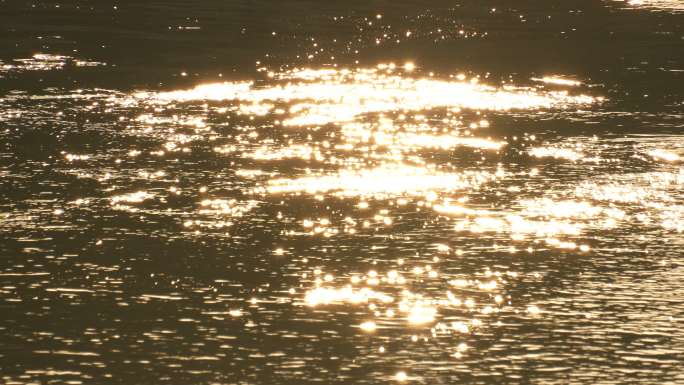 乡野  冬季   小河流淌  金色水流