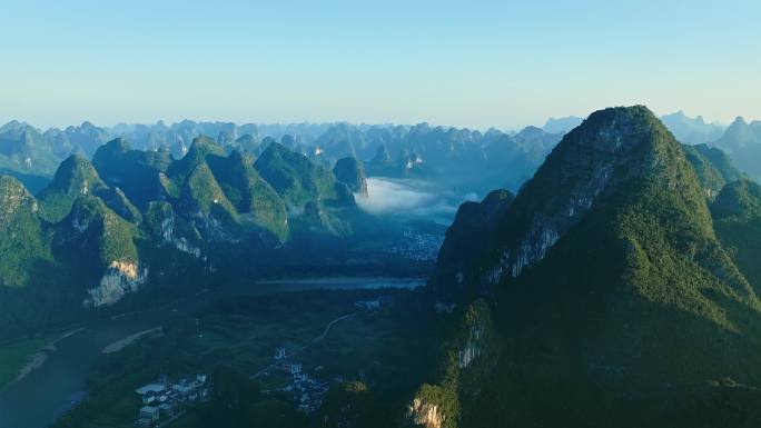 广西桂林漓江山水航拍合辑18