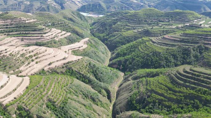 西北甘肃庆阳镇原县山形地貌