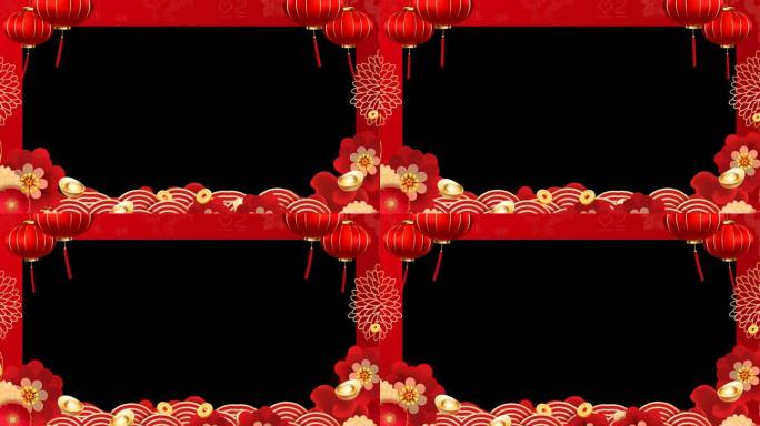 2025蛇年边框-无缝循环带通道